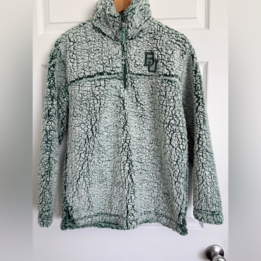 Size Small Boxercraft frosted green Baylor University Sherpa.  Super cute.